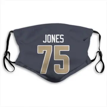 Deacon Jones Los Angeles Rams Navy Washable & Reusable Face Mask