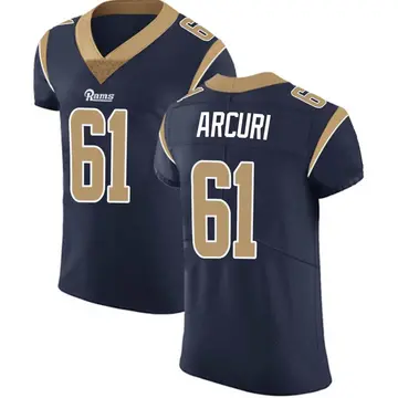 Men's AJ Arcuri Los Angeles Rams Elite Navy Team Color Vapor Untouchable Jersey
