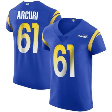 Men's AJ Arcuri Los Angeles Rams Elite Royal Alternate Vapor Untouchable Jersey