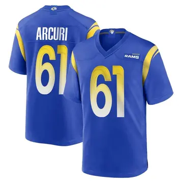 Men's AJ Arcuri Los Angeles Rams Game Royal Alternate Jersey