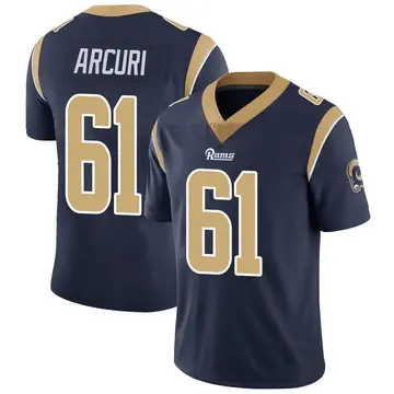 Men's AJ Arcuri Los Angeles Rams Limited Navy Team Color Vapor Untouchable Jersey