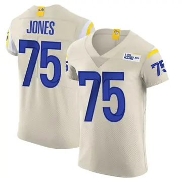 Men's Deacon Jones Los Angeles Rams Elite Bone Vapor Jersey