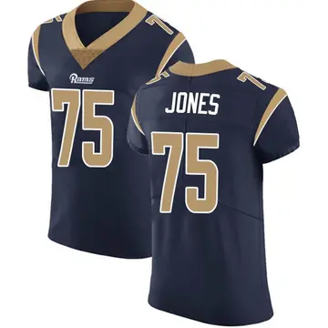 Men's Deacon Jones Los Angeles Rams Elite Navy Team Color Vapor Untouchable Jersey