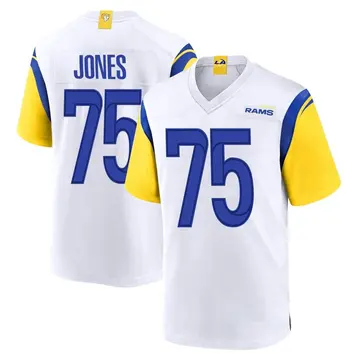 Men's Deacon Jones Los Angeles Rams Game White Jersey