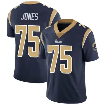 Men's Deacon Jones Los Angeles Rams Limited Navy Team Color Vapor Untouchable Jersey