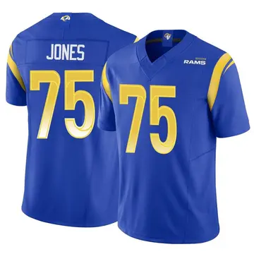 Men's Deacon Jones Los Angeles Rams Limited Royal Vapor F.U.S.E. Jersey