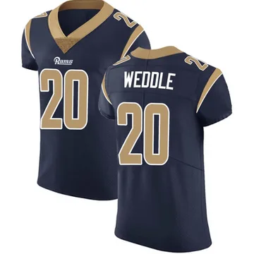 Men's Eric Weddle Los Angeles Rams Elite Navy Team Color Vapor Untouchable Jersey