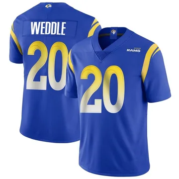 Men's Eric Weddle Los Angeles Rams Limited Royal Alternate Vapor Untouchable Jersey