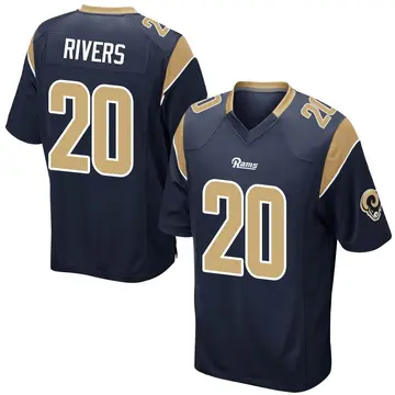 Men's Ronnie Rivers Los Angeles Rams Game Navy Team Color Jersey