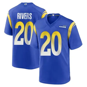 Men's Ronnie Rivers Los Angeles Rams Game Royal Alternate Jersey