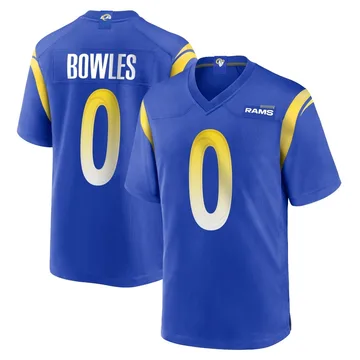Men's Wyatt Bowles Los Angeles Rams Game Royal Alternate Jersey
