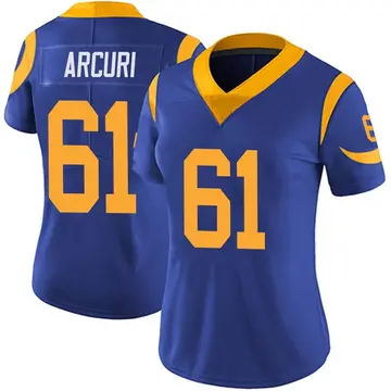 Women's AJ Arcuri Los Angeles Rams Limited Royal Alternate Vapor Untouchable Jersey