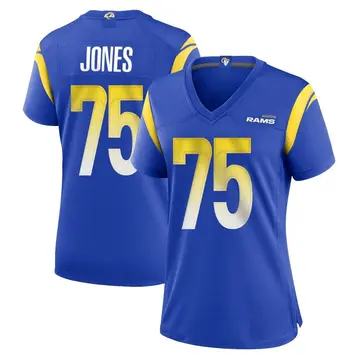 Women's Deacon Jones Los Angeles Rams Game Royal Alternate Jersey