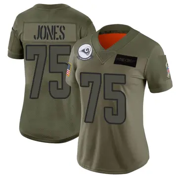 Women's Deacon Jones Los Angeles Rams Limited Camo 2019 Salute to Service Jersey