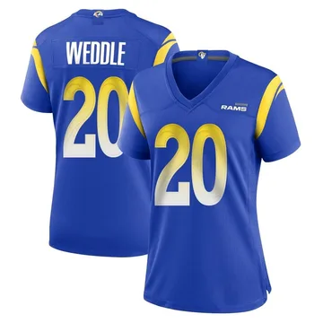 Women's Eric Weddle Los Angeles Rams Game Royal Alternate Jersey
