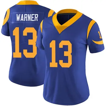 Women's Kurt Warner Los Angeles Rams Limited Royal Alternate Vapor Untouchable Jersey