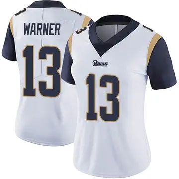 Women's Kurt Warner Los Angeles Rams Limited White Vapor Untouchable Jersey