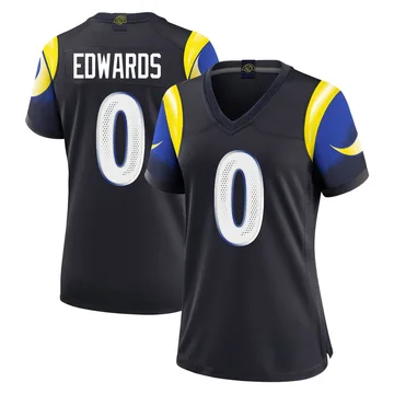 Women's Tru Edwards Los Angeles Rams Limited Blue Midnight 2025 Rivalries Collection Jersey