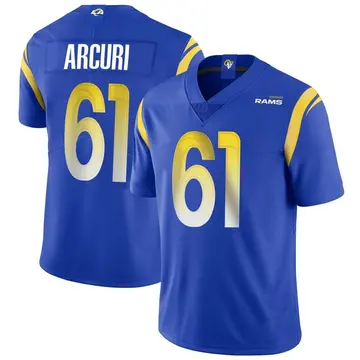 Youth AJ Arcuri Los Angeles Rams Limited Royal Alternate Vapor Untouchable Jersey
