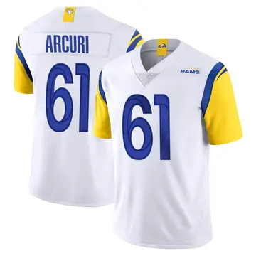 Youth AJ Arcuri Los Angeles Rams Limited White Vapor Untouchable Jersey