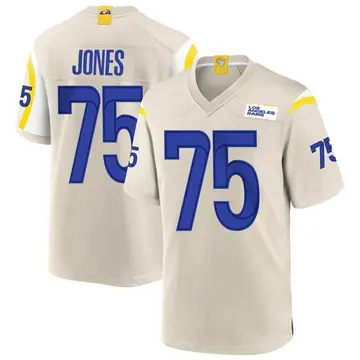Youth Deacon Jones Los Angeles Rams Game Bone Jersey
