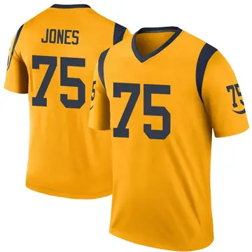 Youth Deacon Jones Los Angeles Rams Legend Gold Color Rush Jersey