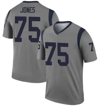 Youth Deacon Jones Los Angeles Rams Legend Gray Inverted Jersey