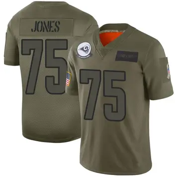 Youth Deacon Jones Los Angeles Rams Limited Camo 2019 Salute to Service Jersey