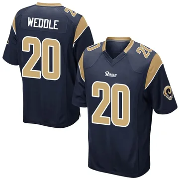 Youth Eric Weddle Los Angeles Rams Game Navy Team Color Jersey