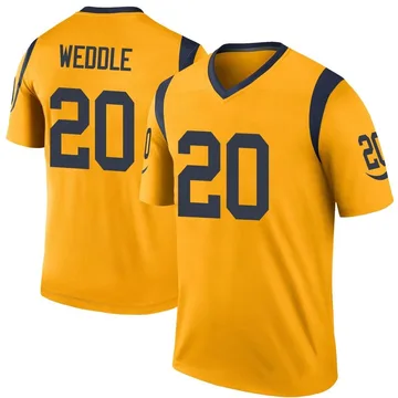 Youth Eric Weddle Los Angeles Rams Legend Gold Color Rush Jersey