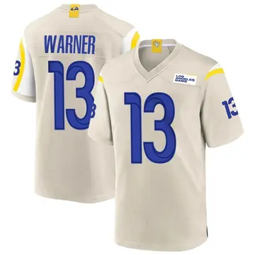Youth Kurt Warner Los Angeles Rams Game Bone Jersey