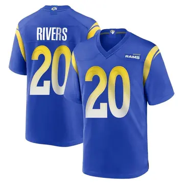 Youth Ronnie Rivers Los Angeles Rams Game Royal Alternate Jersey