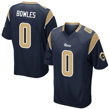 Youth Wyatt Bowles Los Angeles Rams Game Navy Team Color Jersey