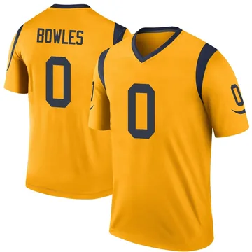 Youth Wyatt Bowles Los Angeles Rams Legend Gold Color Rush Jersey